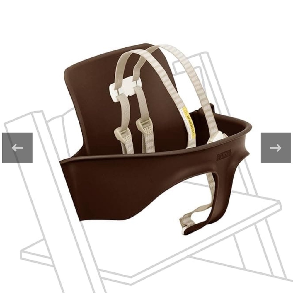 Stokke Tripp Trapp Baby Set. Walnut. NIB
